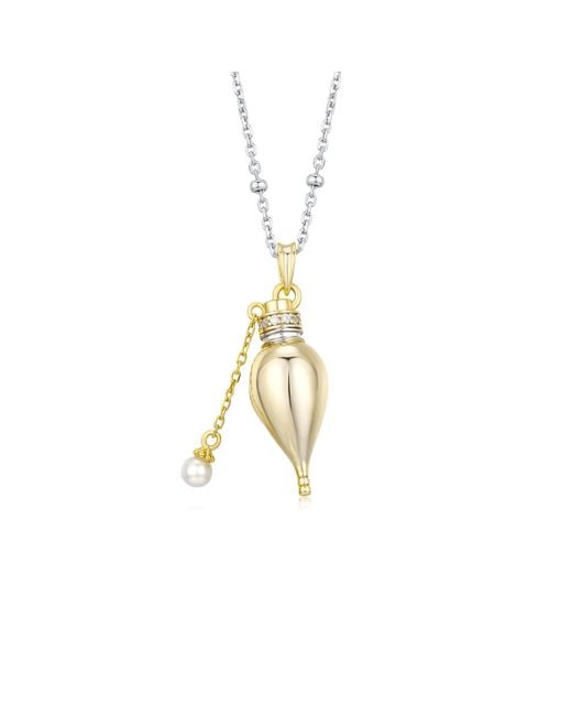 Azura Jewelry New York Metallic Elixir Of Fortune Necklace Vermeil
