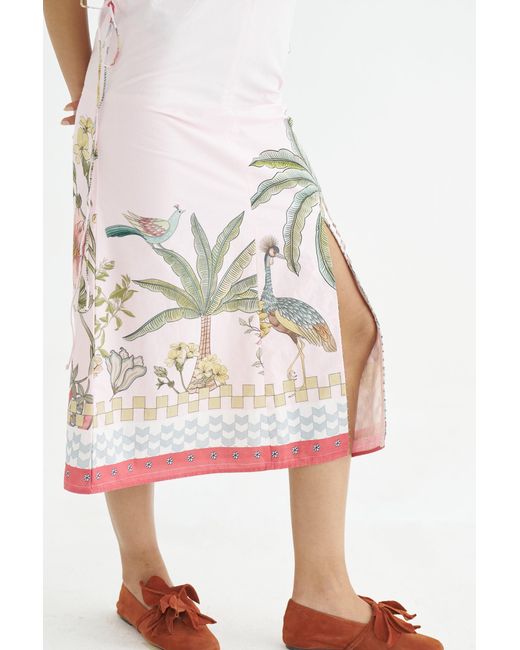 Maison Qala Pink Celandine Dress