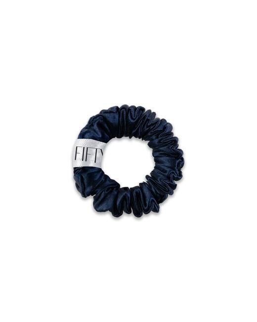 6Fiftytwo® Blue Pure Mulberry Mini Silk Scrunchies