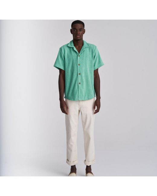 Little Mariner Green Sage Terry Shirt for men