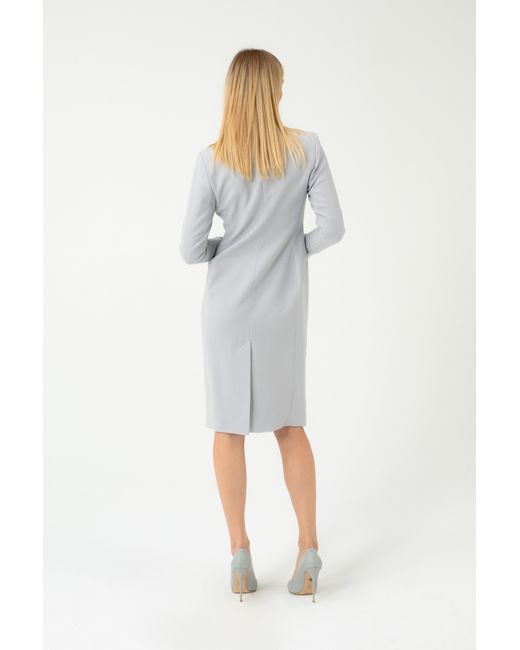 InAvati Gray Light Dustcoat Type Dress