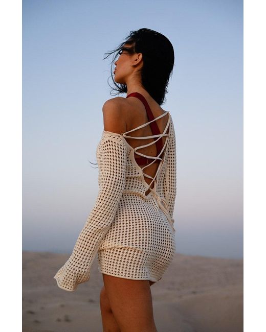 Belletage Swimwear Natural The Off-Weekend Crochet Dress