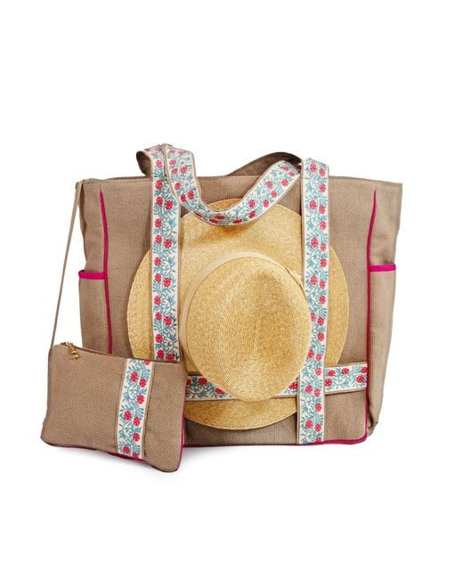 Sidney Byron Metallic Suncatcher Daytripper Tote & Pouch