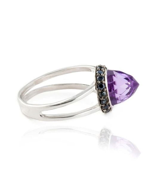 The Jewellery Store London Purple Istanbul Charm Amethyst And Spinel Ring