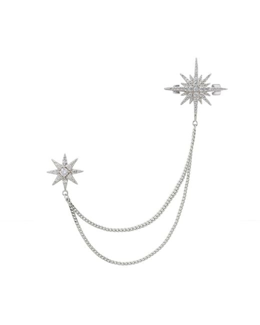 Latelita London Metallic Andromeda Starburst Brooch With Pin