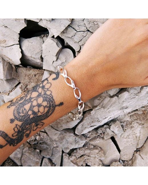 Luna Delphine Metallic Wishbone Bracelet