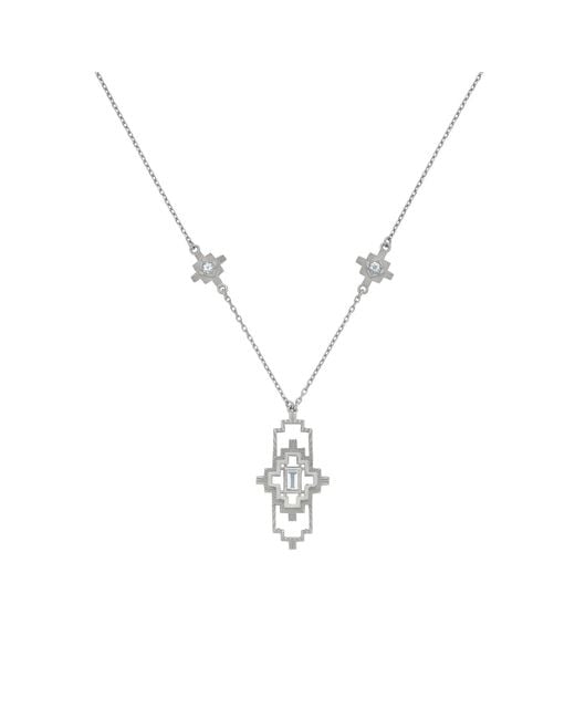 Zoe & Morgan Metallic Munay Necklace Aquamarine