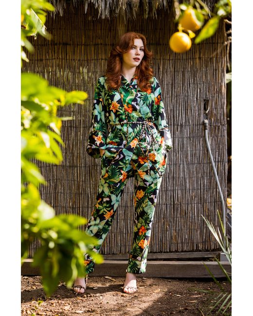 Jennafer Grace Green Midnight Jungle Paglama Set