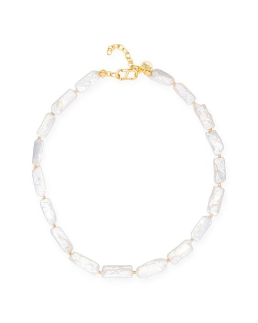 Kybele Studio White Baroque Pearl Necklace