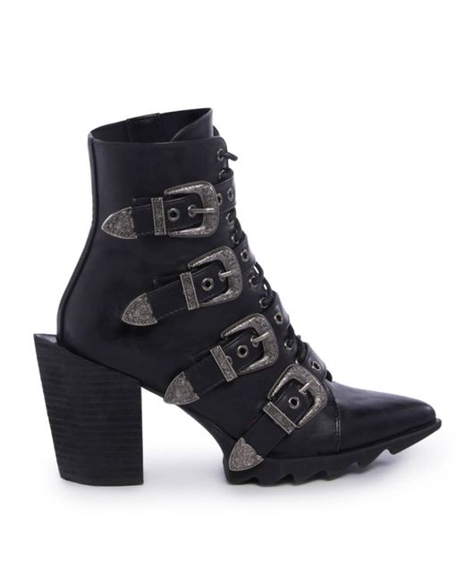 Lamoda Black Don't Even Western Ankle Boots