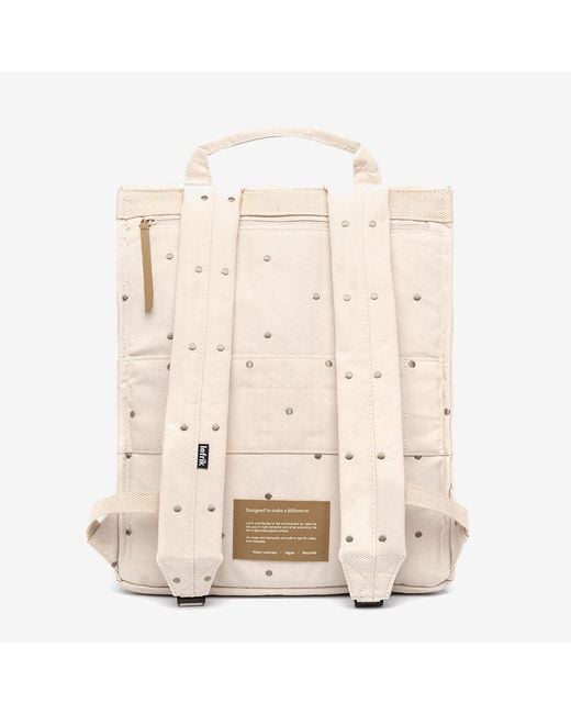 Lefrik Natural Handy Backpack Ecru Dots