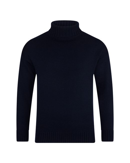 Paul James Knitwear Blue The Modern Submariner for men