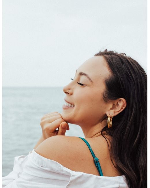 Salty Cali Metallic Marina Hoops