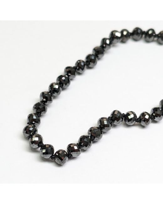 Rahul's Jewels Black 7 Genuine Diamond Strand Bracelet