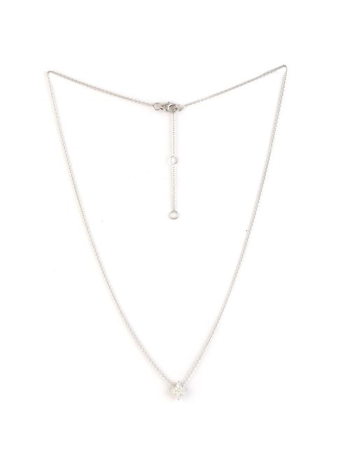Artisan White Diamond Star Pendant Necklace