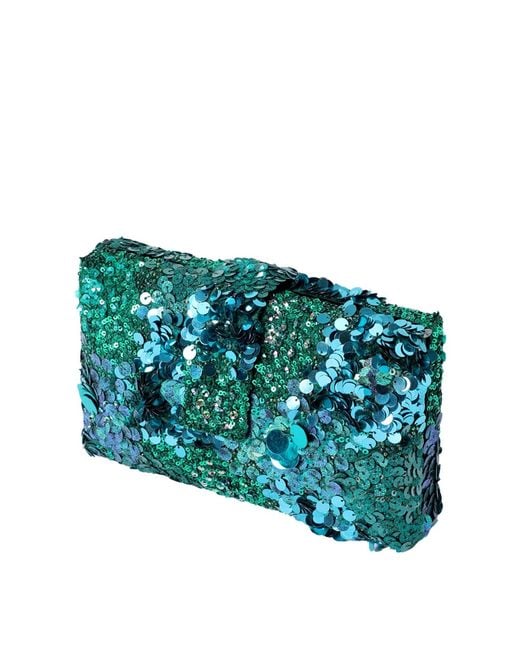 Simitri Blue Nicobar Kitsch Clutch Bag