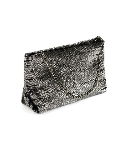 SJW BAGS LONDON Black Blenheim Velvet Clutch Bag