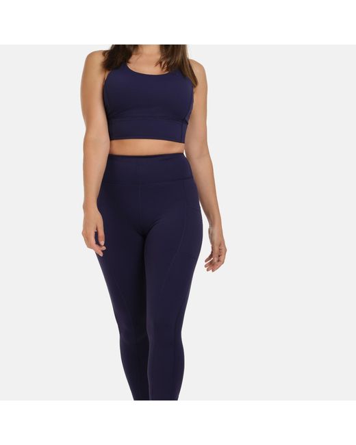 Perky Peach Blue High Rise Laser Full Length Leggings