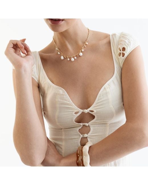 Miss Cecilia White Neutrals Solea Bangle