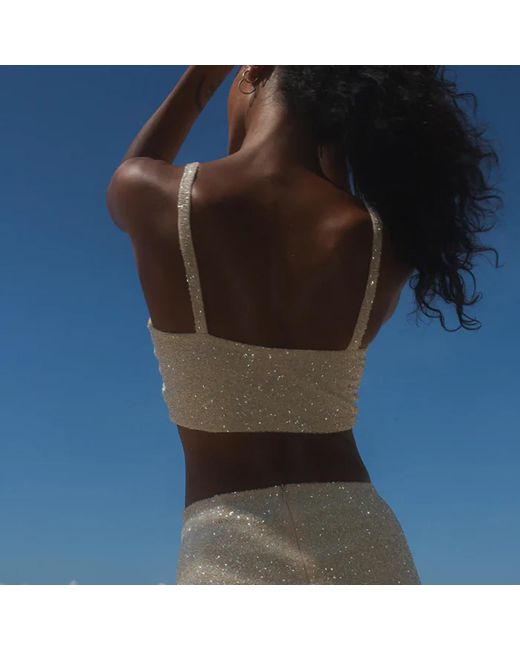 Oceanus White Venice Hand-Embroidered Co-Ord Top