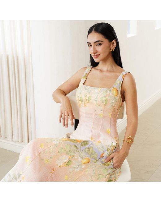 Yumi Kim Metallic Sienna Linen Dress