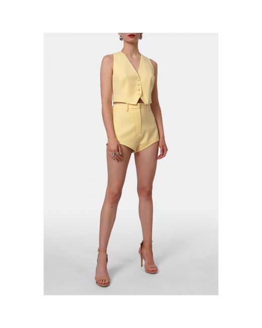 AGGI by HALEWSKI Yellow Cori Butter Microshorts