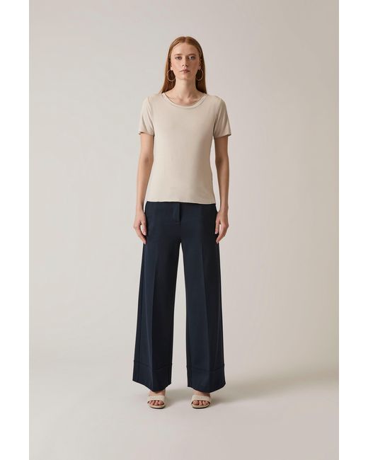 James Lakeland Natural Short Sleeve Top