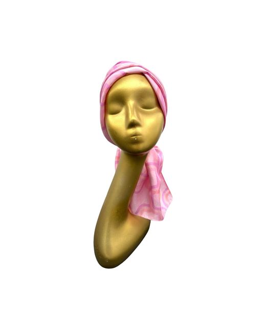 Julia Clancey Pink Lydy Fondant Silk Scarf