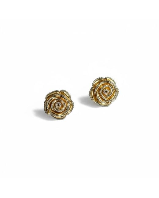 La Pluie Jewellery Metallic Petite Rosa Earrings