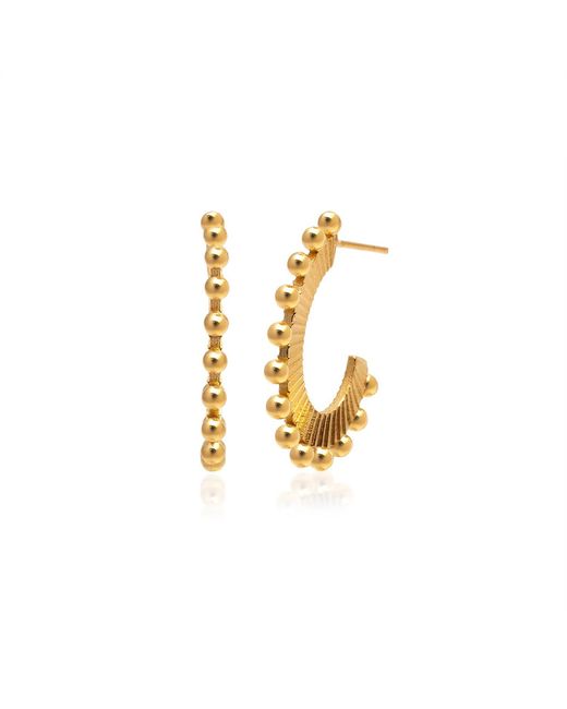 Milou Jewelry Metallic Oval Hoop Earrings