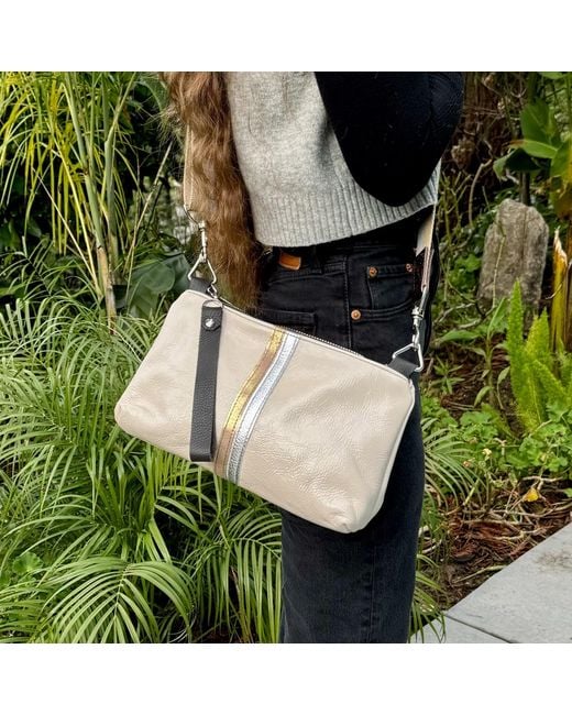 Lynn Tallerico Metallic Neutrals Nancy Crossbody Bag