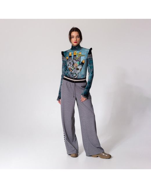 ARTISTA Blue Fortune Hide Top