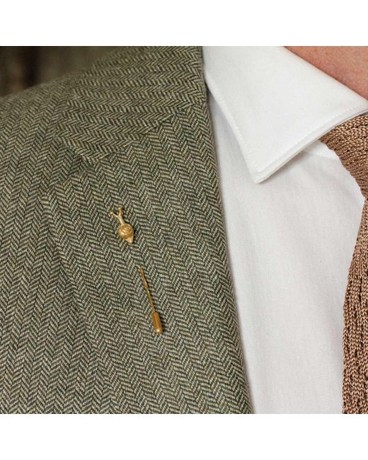 Lee Renee Metallic Baby Snail Tie Pin for men