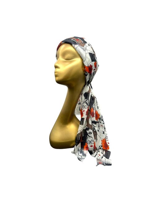 Julia Clancey Red Neutrals Turbanista Modal Scarf