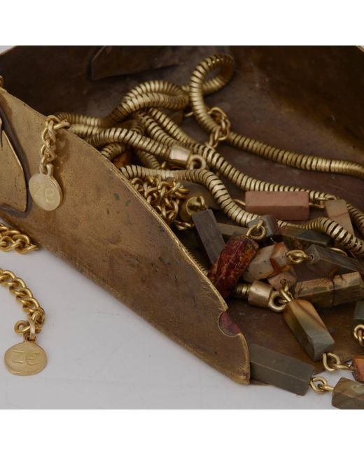 Zeworks Metallic Vast Lapis Lazuli Necklace