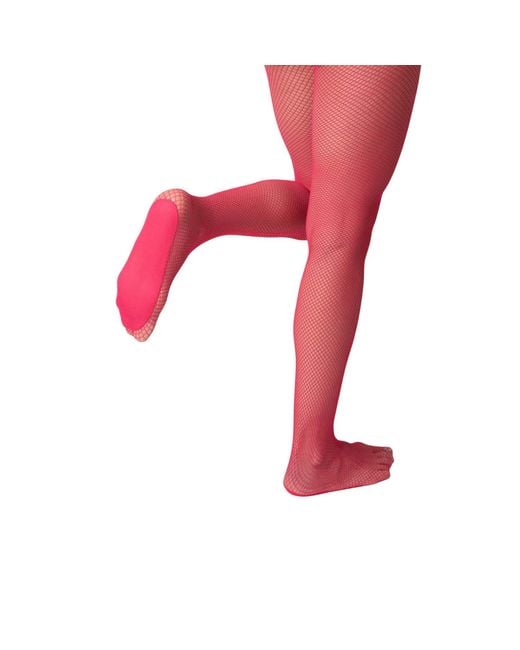 Hedoine Red The Drama — Fishnet Tights