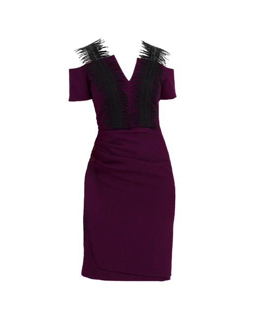 Mellaris Purple Agnes Burgundy Dress