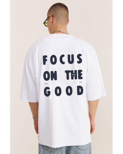 mysimplicated White Oversized T-Shirt for men