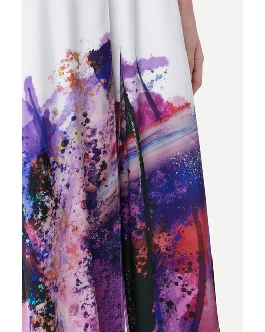 Zafur Purple Positano Beach Over Dress