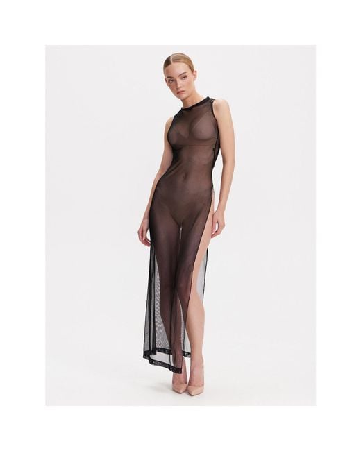 Mymokondo Gray Luna Mesh Dress