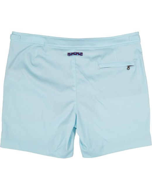 Lords of Harlech Blue Pool Oxford Swim Short for men
