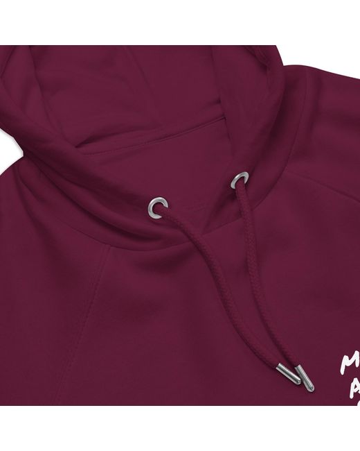 Anchor and Crew Purple Burgundy Nine More Amor Por Favor Editions Organic Cotton Hoodie