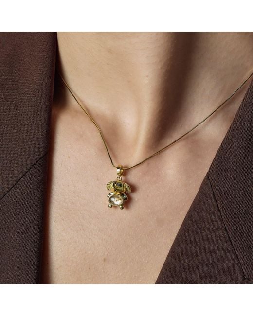 Freqnc Atelier Metallic Mini Elephant Charm