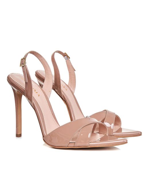 Ginissima Pink Neutrals Thea Leather Sandals, Nude