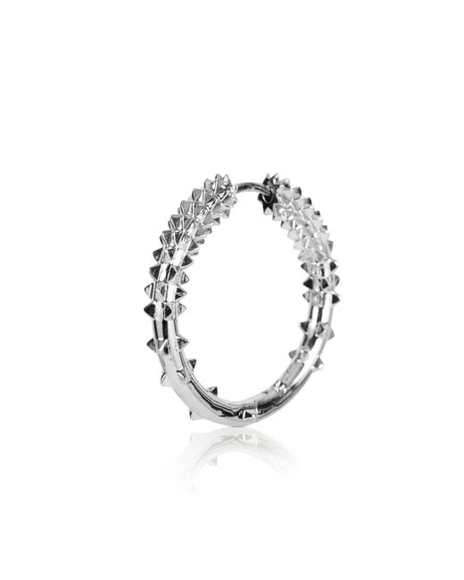 Kasun Metallic Medium Hoop Earring –