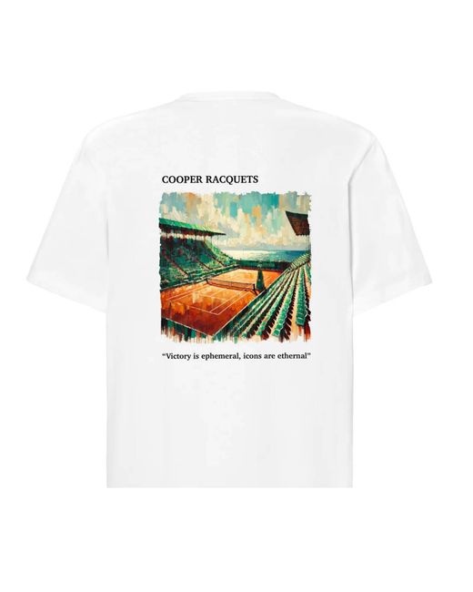 Cooper Racquets Green Tennis T-Shirt Art for men