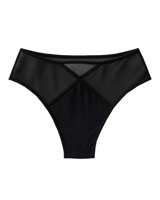 Zelf Intimates Black Stella High Waist Panty Recycled