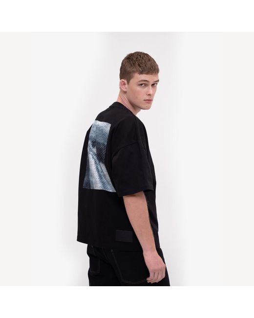 PLACE OF ELMS Black Angel Falls T-Shirt for men