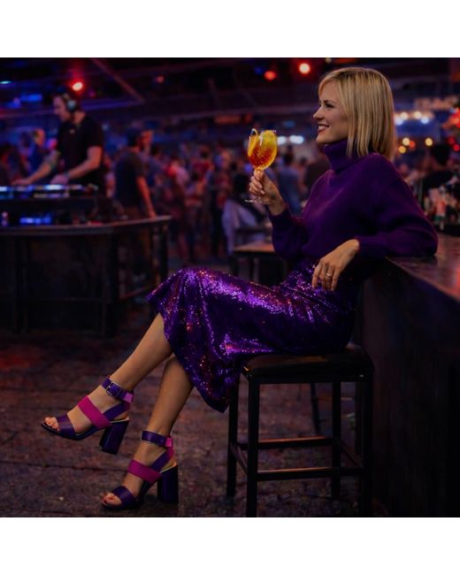 Rosamund Muir London Purple Stefana Testaccio Sandals