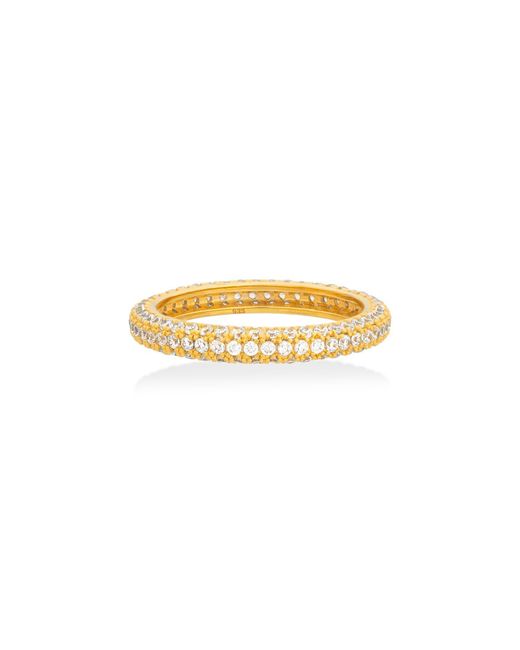 Shabella Nyc Metallic Pave Thin Ring